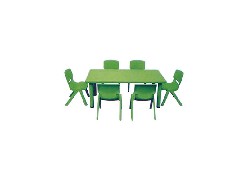 J-05 塑料长方桌+塑料椅